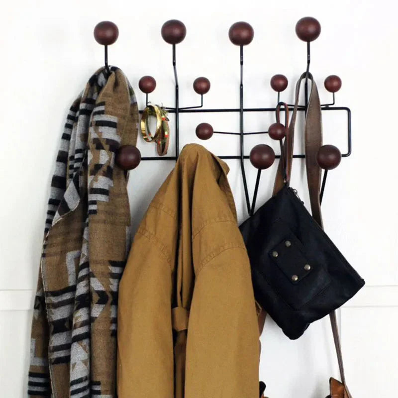 Retro Wall Hanger - Vintage Ball Hook Rack