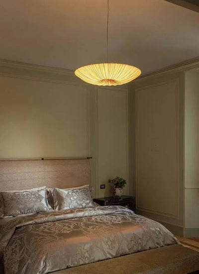 Fabric Pendant Chandelier – Japanese Wabi-Sabi Lighting Fixture