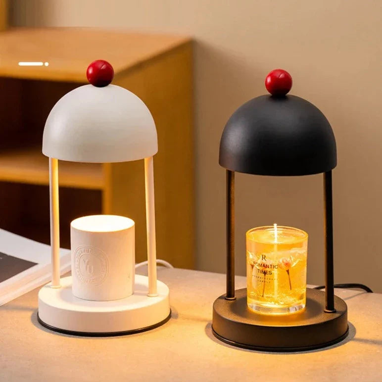 Modern Candle Warmer - Red Metal Electric Lamp
