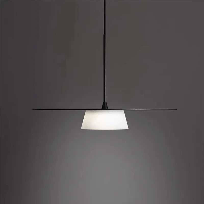 Pendant Ceiling Light - Thin Round Metal Plate Modern LED