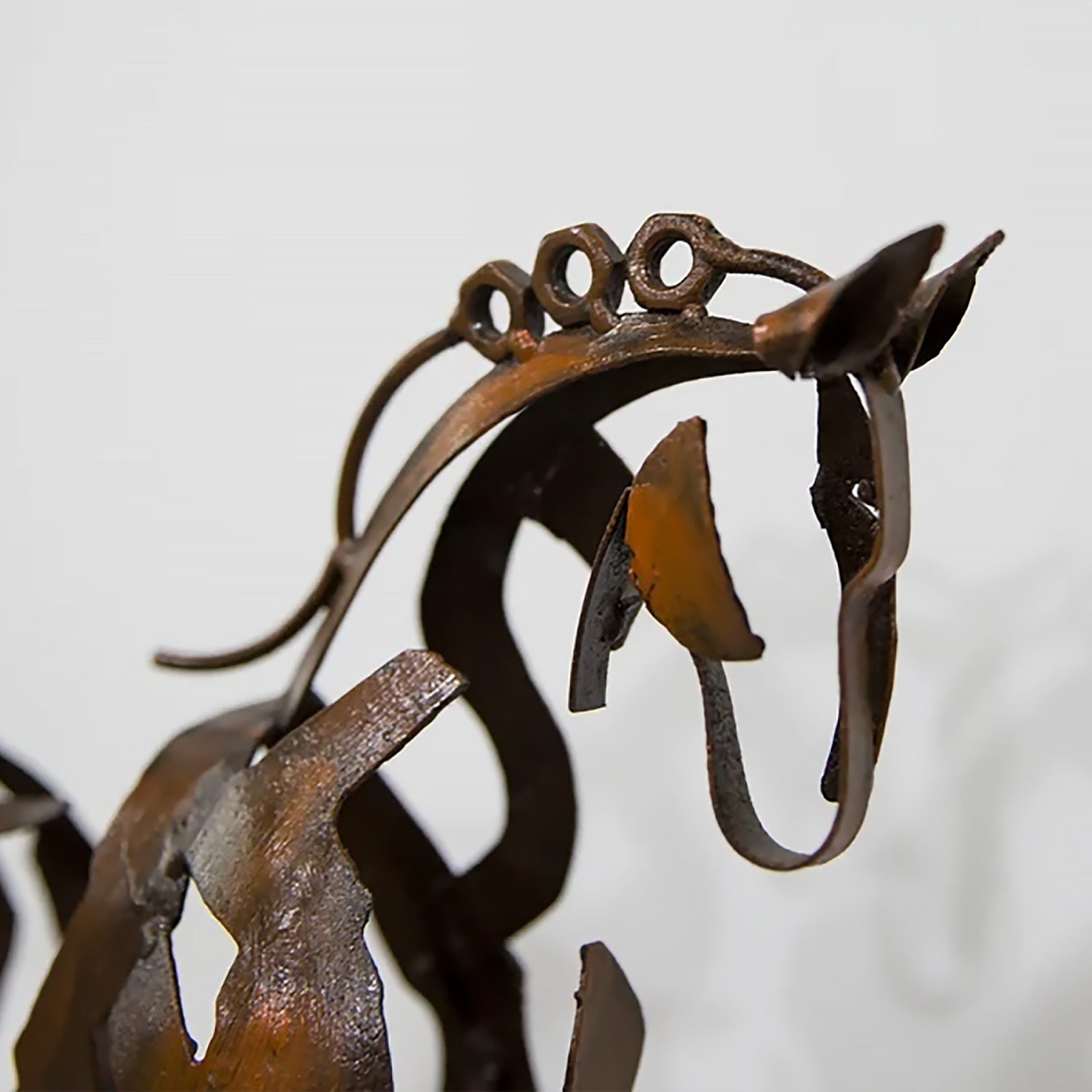 Rustic Metal Horse Statue - Weather-Resistant Outdoor Decor