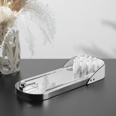 Chrome Bowling Ornament - Metal Desktop Decor