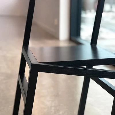 Tilted Base Stool - Wood Dining Chair Design
