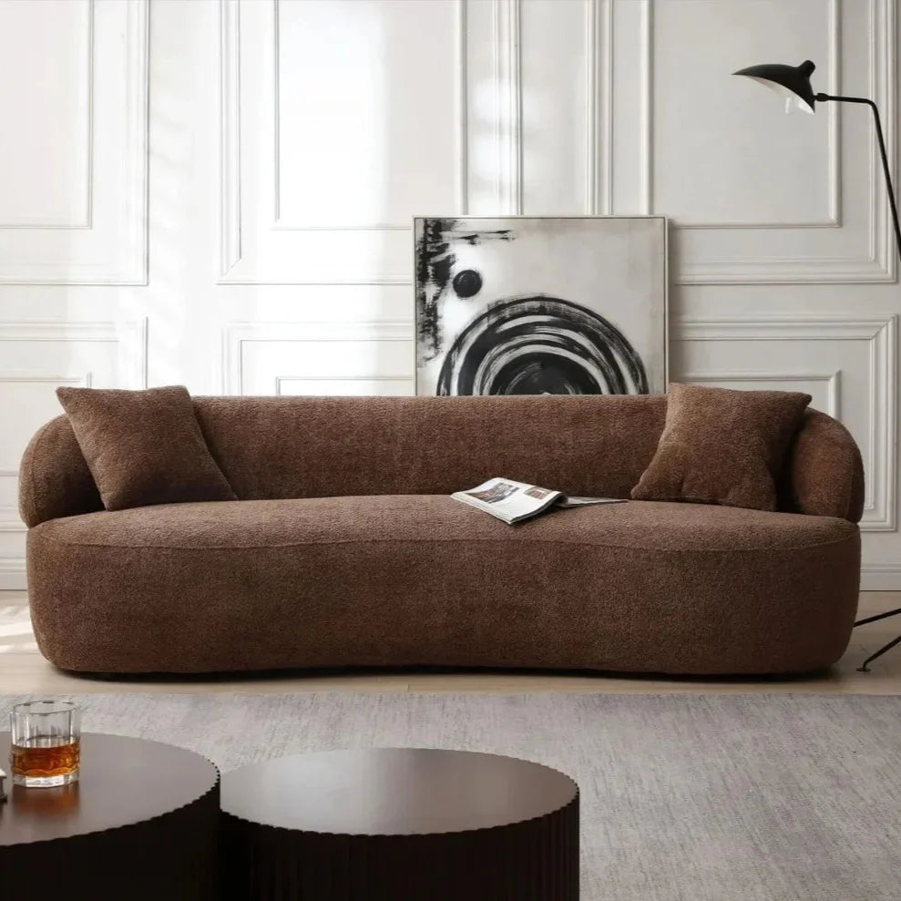 3-Seat Lounge Sofa | Modern Living Room Couch With Pillows