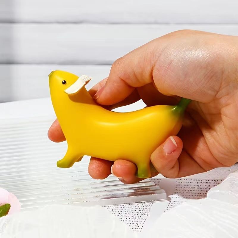 Funny Banana Dog Statue – Quirky Garden Decor