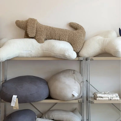 Dachshund Plush Pillow - Cozy Lounge Cushion
