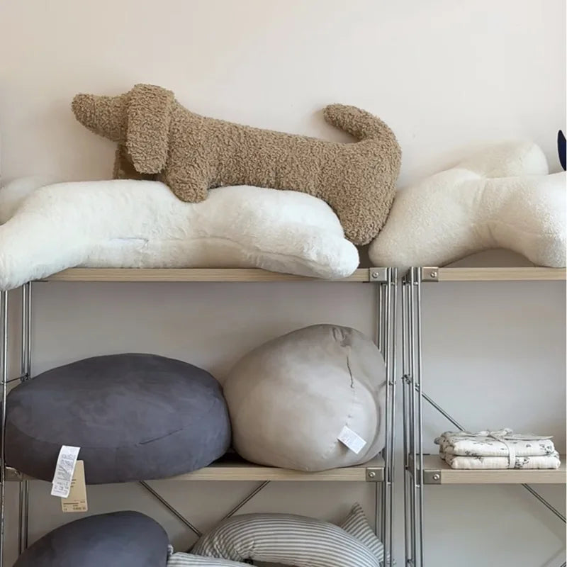 Dachshund Plush Pillow - Cozy Lounge Cushion