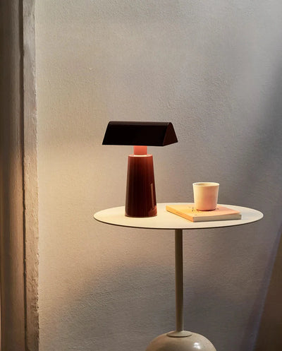 Wireless Table Lamp - Mid Century Modern Ambient Pyramid Light