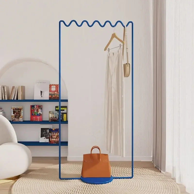 Metal Coat Rack | Wavy Floor Stand | Durable Design