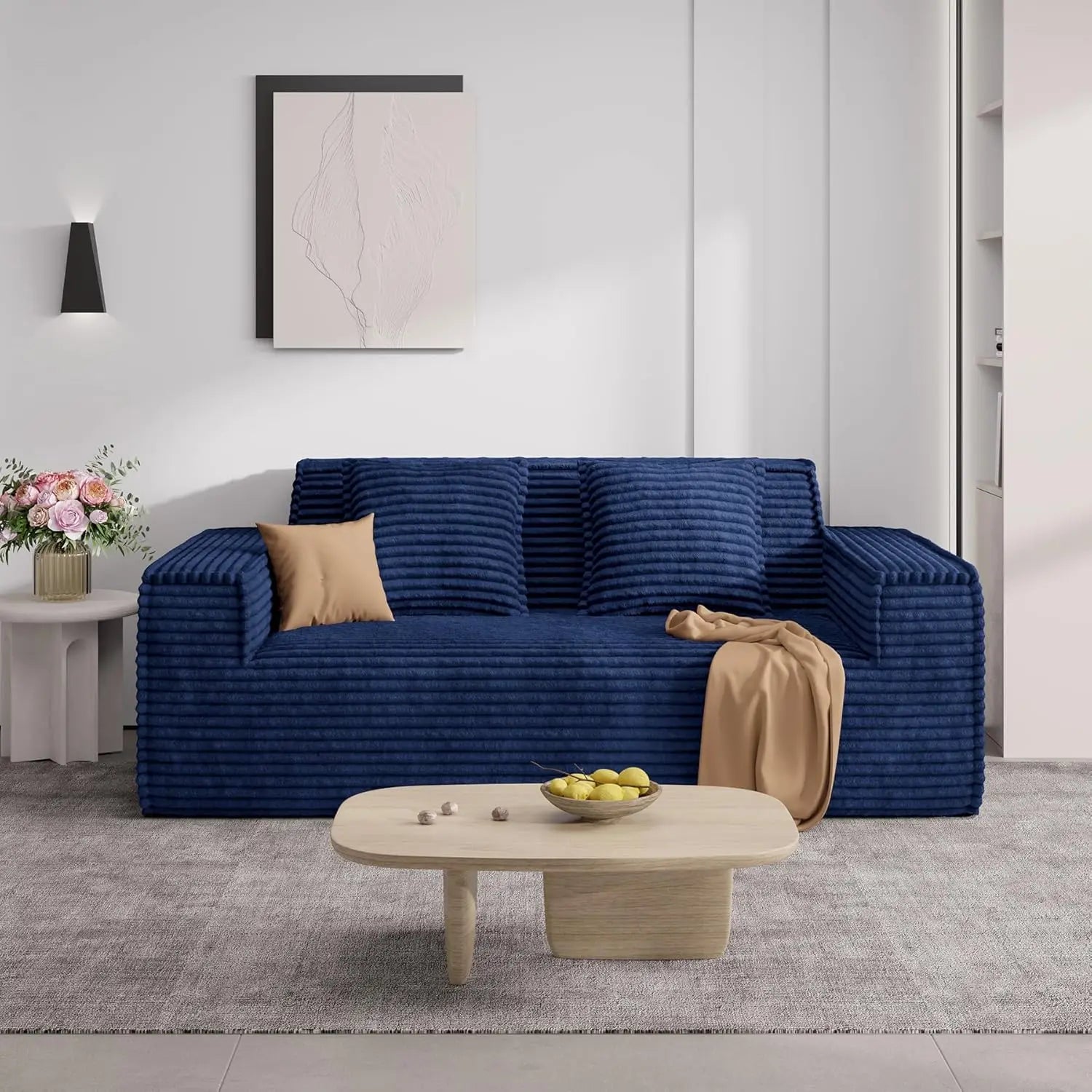 Cloud Foam Loveseat | Plush Sherpa Sofa Seat