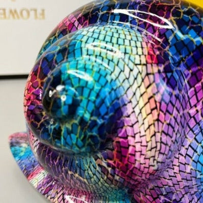 Graffiti Snail Sculpture - Resin Art Figurine