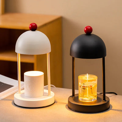 Modern Candle Warmer - Red Metal Electric Lamp