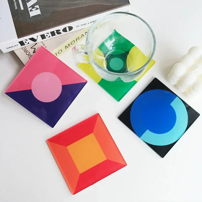Acrylic Color Coaster | Heat Resistant Surface Protector