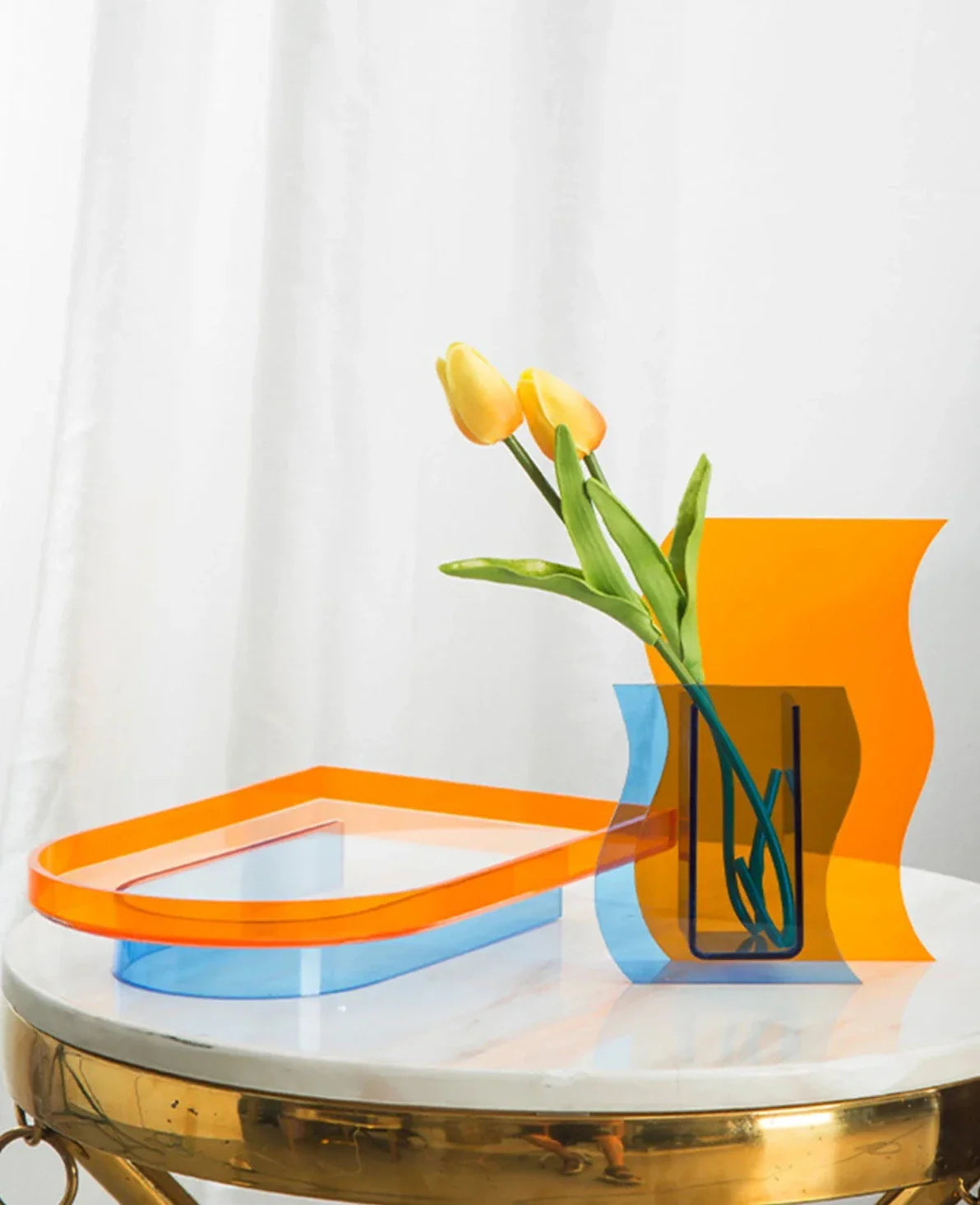 Acrylic Retro Art Tray - Color Mixing Plate