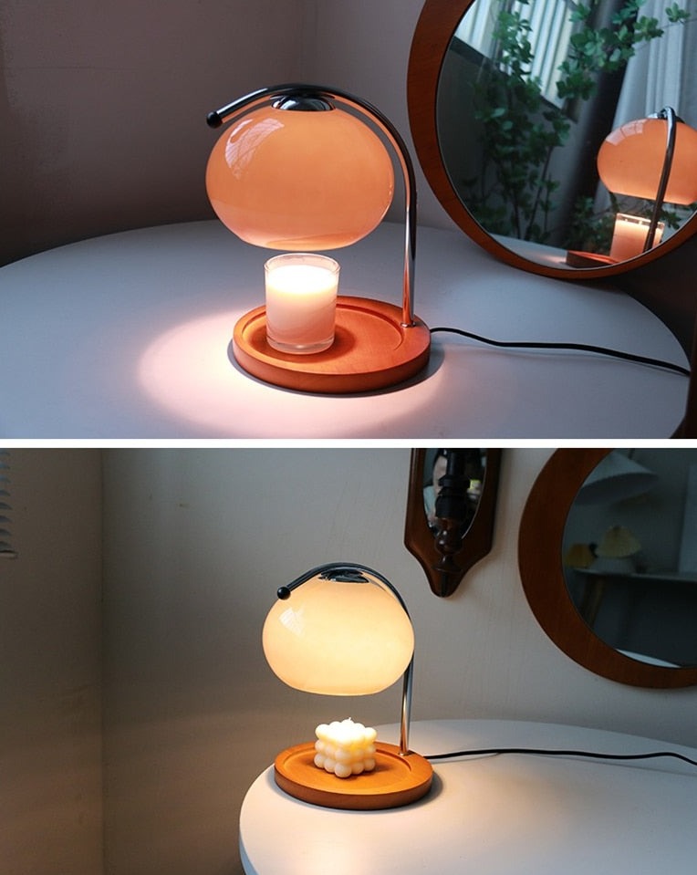 Glass Candle Warmer | Retro Dimmable Lamp
