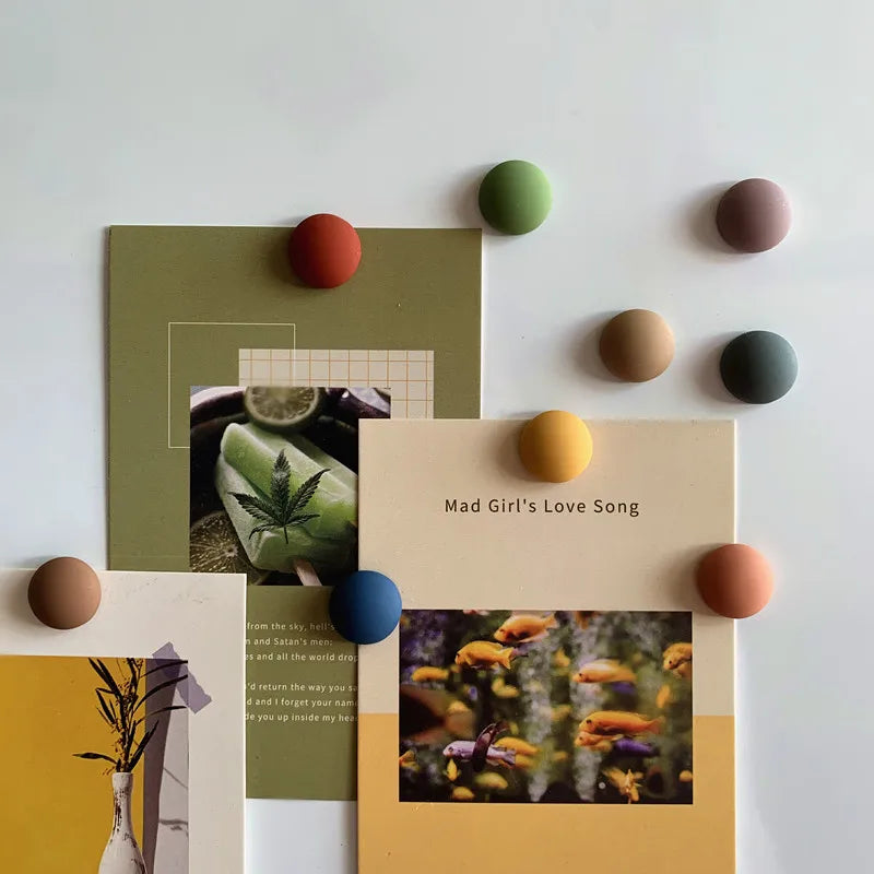 Macaron Ball Magnets - Colorful Refrigerator Set