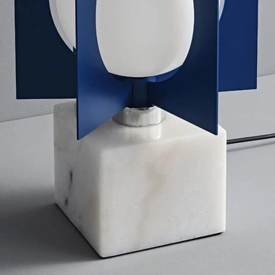 Marble Base Ball Lamp - Italian Design Blue Geometry Floor Lamp