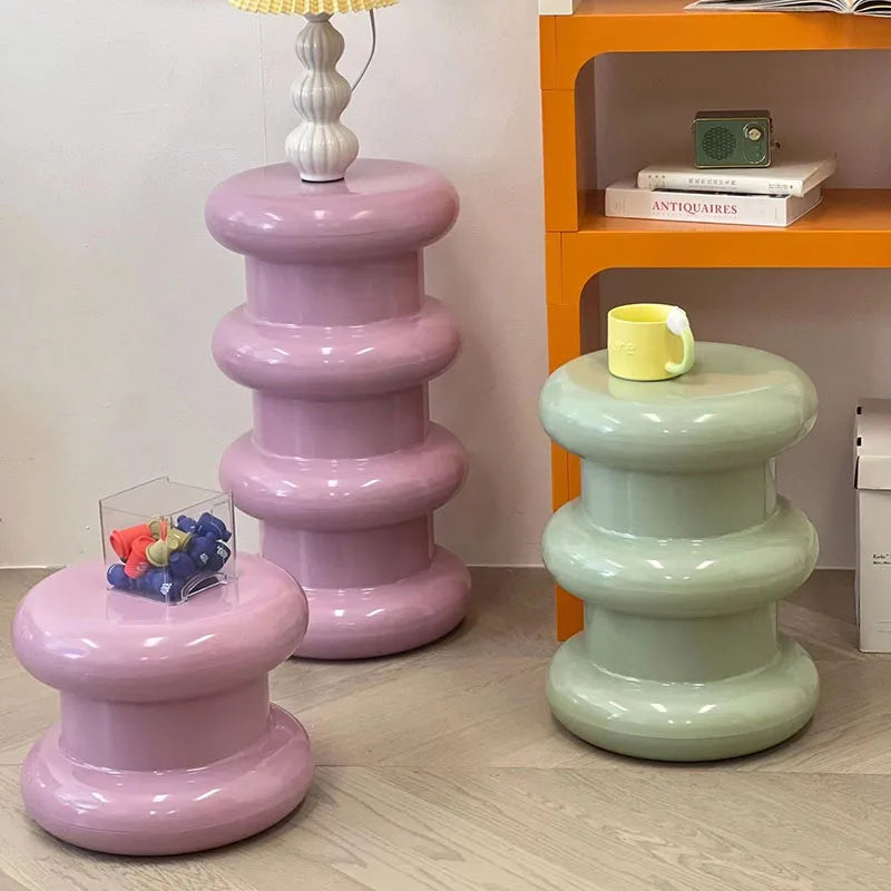Nordic ABS Stool - Colorful Multifunctional Side Table