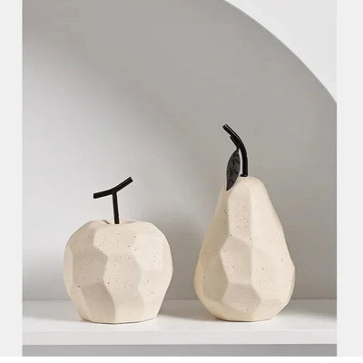 Ceramic Apple And Pear - Handcrafted Nordic Decor