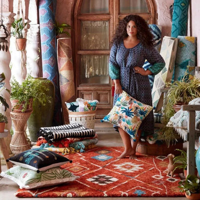 Morocco Style Carpet | Soft Polyester Area Rug