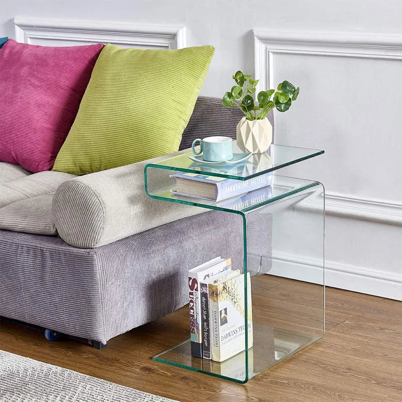 Acrylic Side Table – Versatile Transparent Accent Piece
