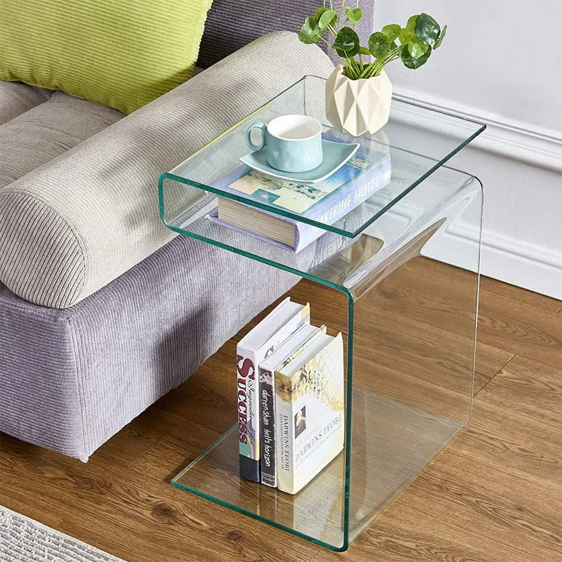 Acrylic Side Table – Versatile Transparent Accent Piece