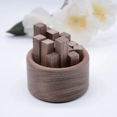 Wooden Diffuser Cube - Mini Geometric Aroma
