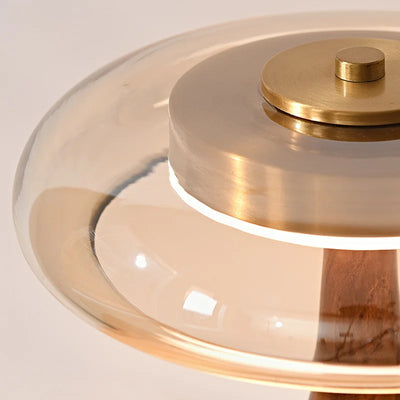 Copper Wood Desk Lamp – Modern LED Table Light