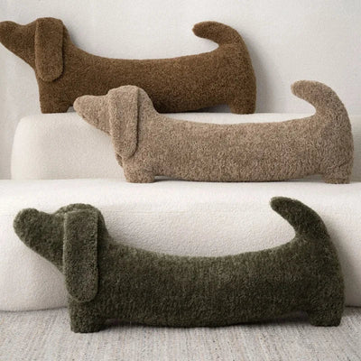 Dachshund Plush Pillow - Cozy Lounge Cushion