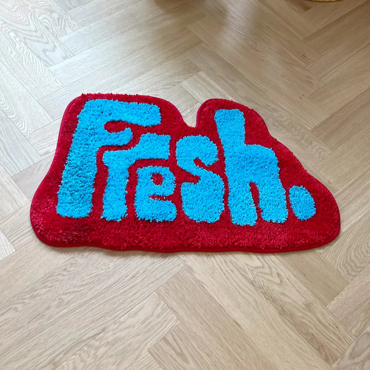 Hand Crafted Rug - Unique Artistic Floor Mat 24.8x15.3in
