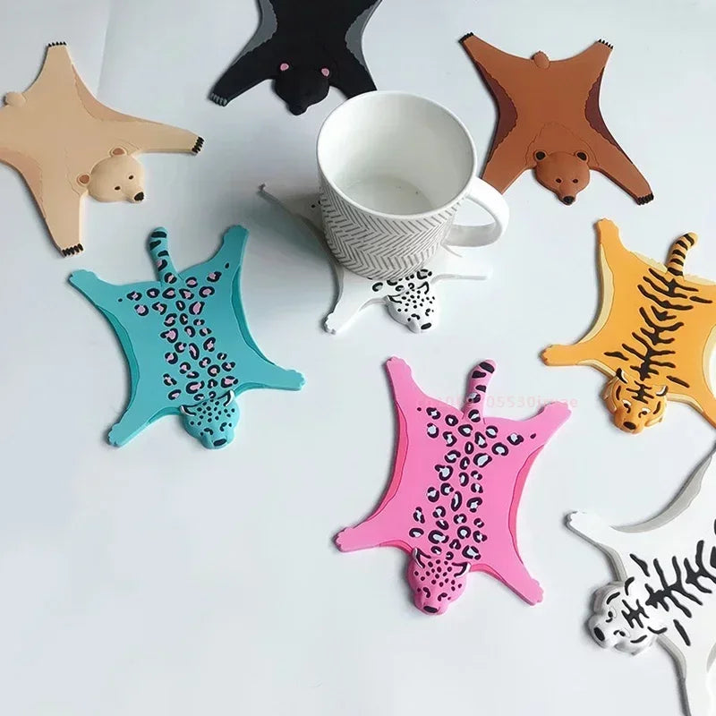 Silicone Animal Coaster - Heat Resistant, Non Slip Drink Mat