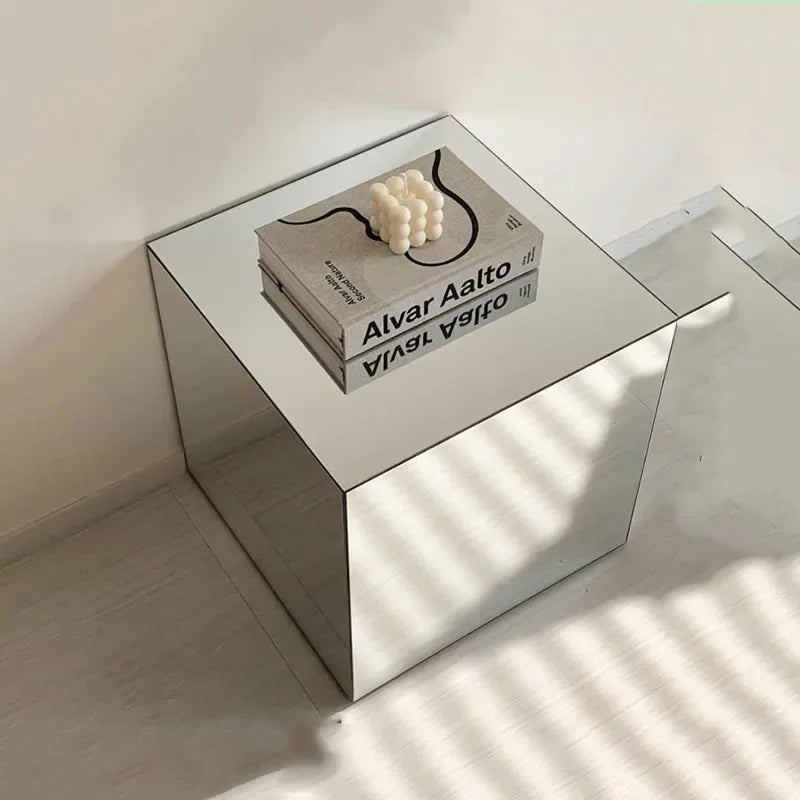 Mirror Cube Table – Modern Acrylic Coffee Table