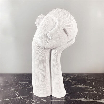 Minimalist Figure Sculpture - Abstract Resin Ornament