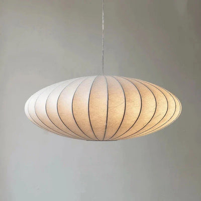 Japanese Silk Chandelier | Elegant Wabi-Sabi Ceiling Lamp