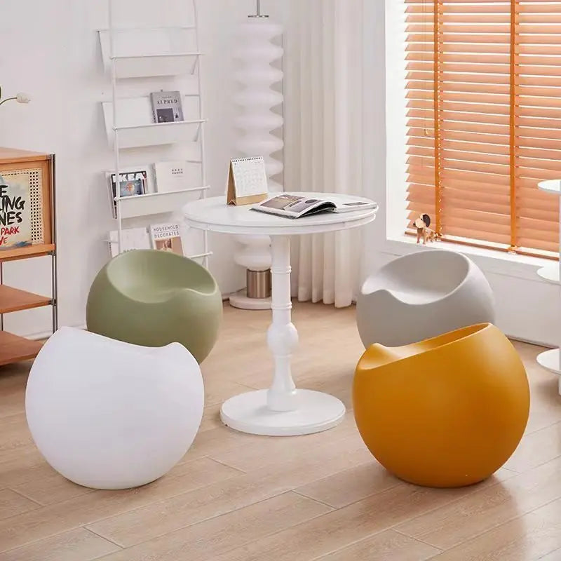 Danish Apple Stool - Compact Plastic Seating