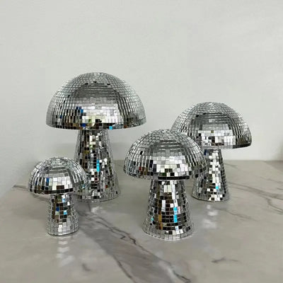 Disco Ball Mushroom - Unique Glass Foam Ornament