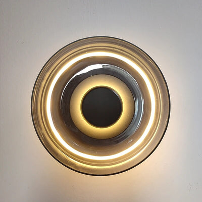 Glass Bowl Wall Lamp | Minimalist Warm White Wall Light