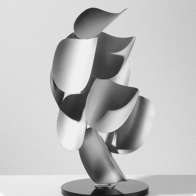 Metal Leaf Sculpture - Large Handcrafted Iron Art