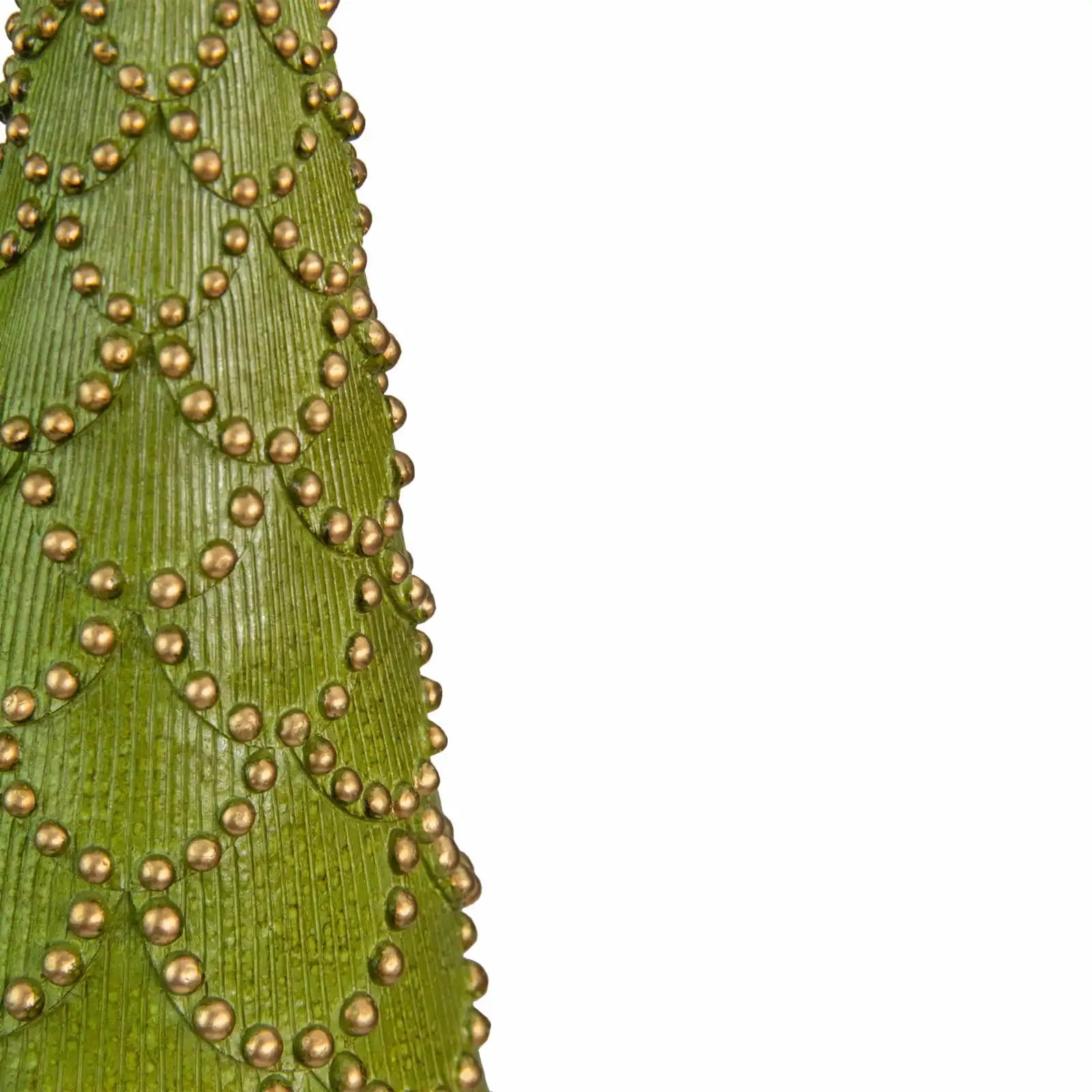 Green Christmas Tree Ornament - Tall Handcrafted Cone Decoration