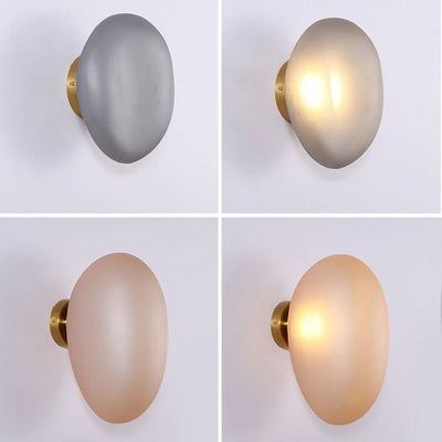 Japanese Pebble Wall Lamp - Modern LED Sconce