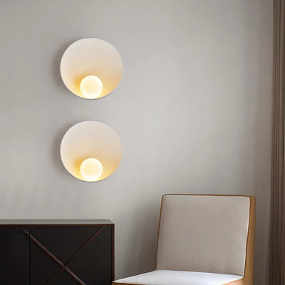 Oriental Style Wall Lamp - Exotic Dish Fixture