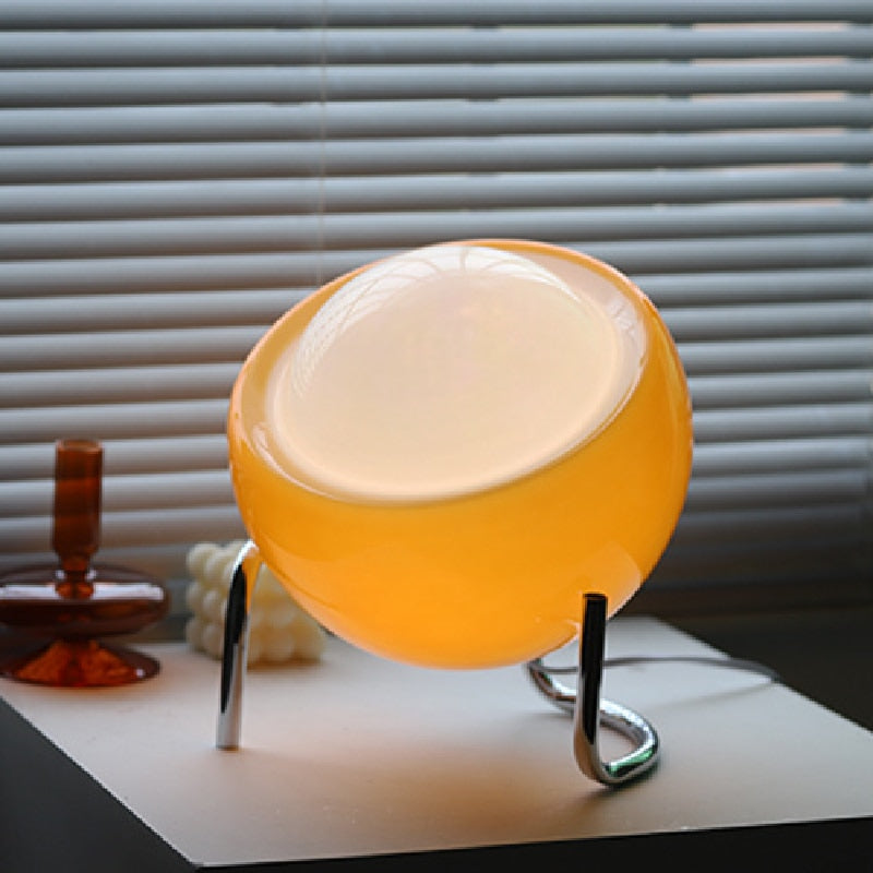 Bauhaus Egg Lamp – Retro Table Lamp, LED Corded Light
