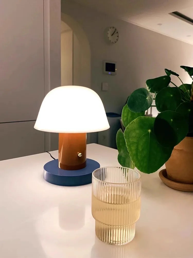 Cordless Mushroom Lamp | Modern Table Lamp by Haus Theory