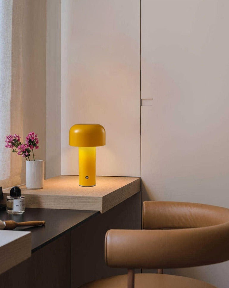 Retro Mushroom Lamp - Cordless Table Lamp