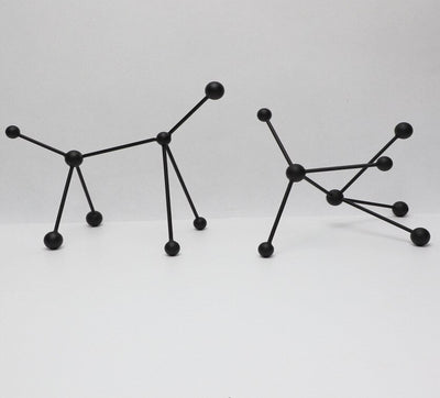 Modern Metal Ornament - Nordic Geometric Sculpture