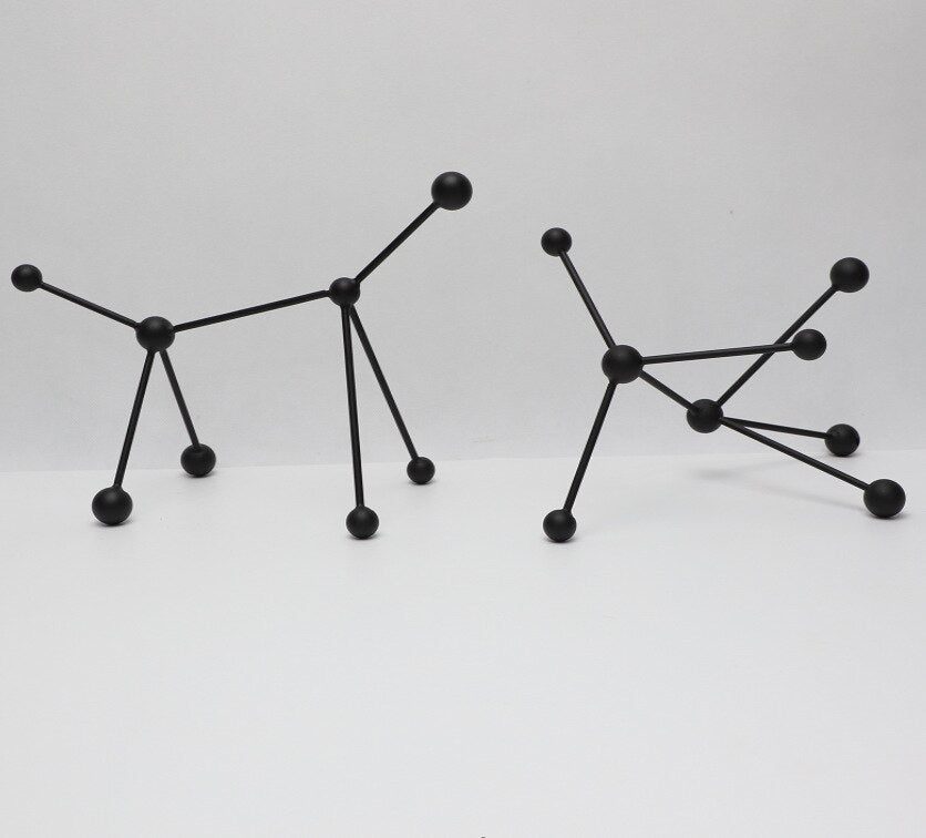 Modern Metal Ornament - Nordic Geometric Sculpture