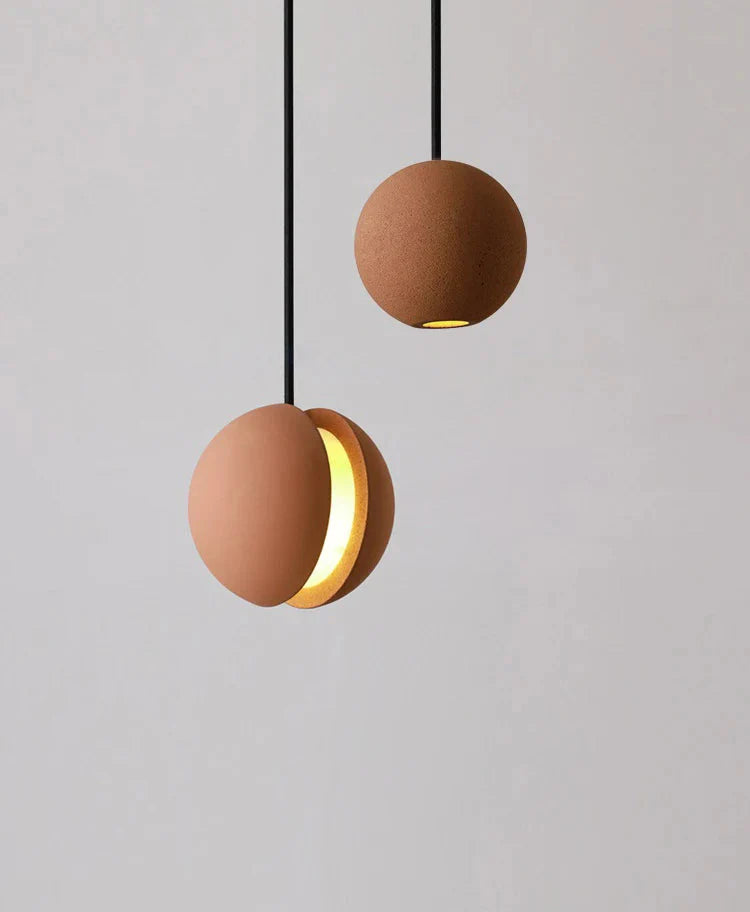 Cement Ceiling Light - Moon & Planet Ball Pendant