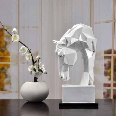 Origami Horse Statue - Contemporary Small Large Sculpture