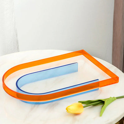 Acrylic Retro Art Tray - Color Mixing Plate