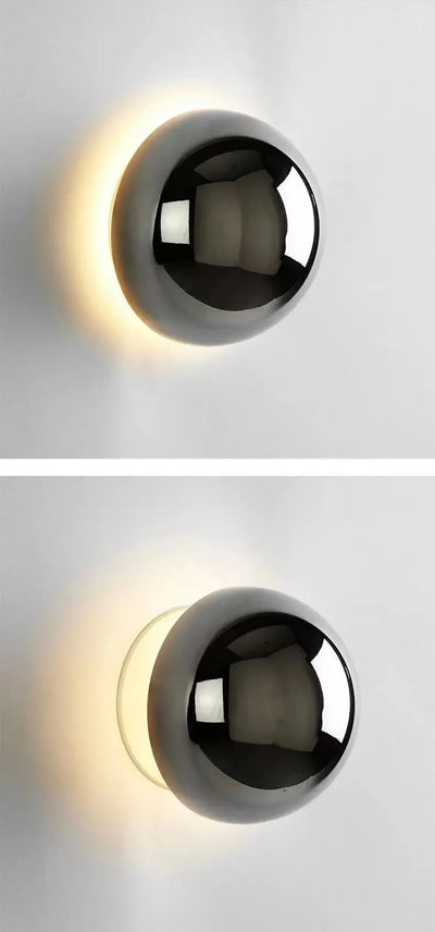 Minimalist Metal Wall Lamp - Nordichome Modern Dome Light Fixture